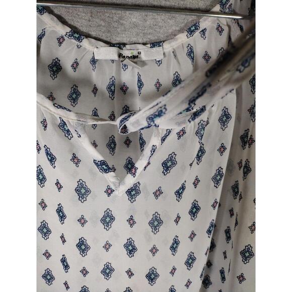 Papaya Top Womens Medium Sheer Blouse - Picture 3 of 10